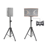 Maxbell Tripod Speaker Stand Short DJ Sound Equipment Holder for Events Travel Stage black