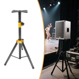 Maxbell Tripod Speaker Stand Short DJ Sound Equipment Holder for Events Travel Stage yellow