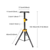 Maxbell Tripod Speaker Stand Short DJ Sound Equipment Holder for Events Travel Stage yellow