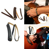 Maxbell Guitar Strap Soft Instrument Accessories with Shoulder Pad Bass Guitar Strap Brown