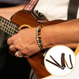 Maxbell Guitar Strap Soft Instrument Accessories with Shoulder Pad Bass Guitar Strap Brown