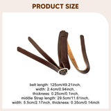 Maxbell Guitar Strap Soft Instrument Accessories with Shoulder Pad Bass Guitar Strap Brown