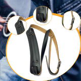 Maxbell Guitar Strap Soft Instrument Accessories with Shoulder Pad Bass Guitar Strap Black
