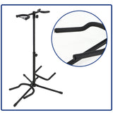 Maxbell Double Guitar Stand Holds 2 Guitars Holder Rack for Classical Banjo Acoustic