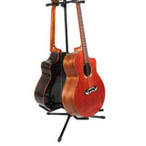 Maxbell Double Guitar Stand Holds 2 Guitars Holder Rack for Classical Banjo Acoustic