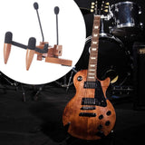 Maxbell Ukulele Stand Wood Ukulele Stand for Ukulele Musical Instruments 15x18x11.5cm dark brown