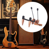 Maxbell Ukulele Stand Wood Ukulele Stand for Ukulele Musical Instruments 15x18x11.5cm dark brown
