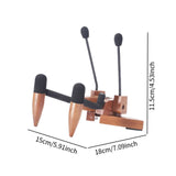 Maxbell Ukulele Stand Wood Ukulele Stand for Ukulele Musical Instruments 15x18x11.5cm dark brown