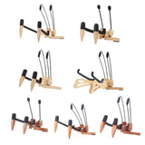Maxbell Ukulele Stand Wood Ukulele Stand for Ukulele Musical Instruments 15x18x11.5cm dark brown