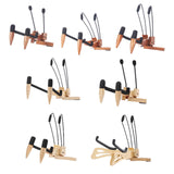 Maxbell Ukulele Stand Wood Ukulele Stand for Ukulele Musical Instruments 15x18x11.5cm dark brown
