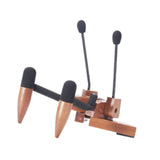 Maxbell Ukulele Stand Wood Ukulele Stand for Ukulele Musical Instruments 15x18x11.5cm dark brown