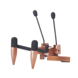 Maxbell Ukulele Stand Wood Ukulele Stand for Ukulele Musical Instruments 15x18x11.5cm dark brown