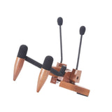 Maxbell Ukulele Stand Wood Ukulele Stand for Ukulele Musical Instruments 15x18x11.5cm dark brown