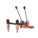Maxbell Ukulele Stand Wood Ukulele Stand for Ukulele Musical Instruments 15x18x11.5cm dark brown