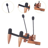 Maxbell Ukulele Stand Wood Ukulele Stand for Ukulele Musical Instruments 15x18x11.5cm dark brown