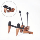 Maxbell Ukulele Stand Wood Ukulele Stand for Ukulele Musical Instruments 15x18x11.5cm dark brown