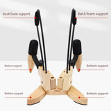 Maxbell Ukulele Stand Wood Ukulele Stand for Ukulele Musical Instruments 15x18x11.5cm dark brown