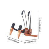 Maxbell Ukulele Stand Wood Ukulele Stand for Ukulele Musical Instruments 23x20x32.5cm dark brown