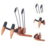 Maxbell Ukulele Stand Wood Ukulele Stand for Ukulele Musical Instruments 23x20x32.5cm dark brown