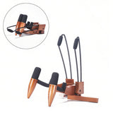 Maxbell Ukulele Stand Wood Ukulele Stand for Ukulele Musical Instruments 23x20x32.5cm dark brown