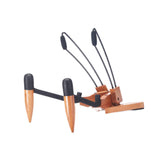 Maxbell Ukulele Stand Wood Ukulele Stand for Ukulele Musical Instruments 31x25x32.5cm dark brown