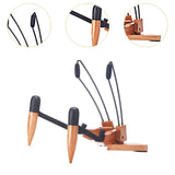 Maxbell Ukulele Stand Wood Ukulele Stand for Ukulele Musical Instruments 31x25x32.5cm dark brown