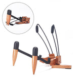 Maxbell Ukulele Stand Wood Ukulele Stand for Ukulele Musical Instruments 31x25x32.5cm dark brown