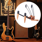 Maxbell Ukulele Stand Wood Ukulele Stand for Ukulele Musical Instruments 31x25x32.5cm dark brown