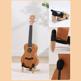 Maxbell Ukulele Stand Wood Ukulele Stand for Ukulele Musical Instruments 15x18x11.5cm light brown