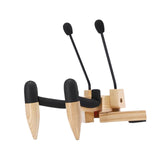 Maxbell Ukulele Stand Wood Ukulele Stand for Ukulele Musical Instruments 15x18x11.5cm light brown