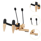 Maxbell Ukulele Stand Wood Ukulele Stand for Ukulele Musical Instruments 15x18x11.5cm light brown