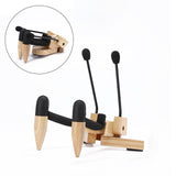 Maxbell Ukulele Stand Wood Ukulele Stand for Ukulele Musical Instruments 15x18x11.5cm light brown