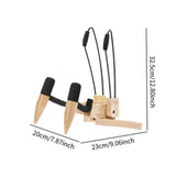 Maxbell Ukulele Stand Wood Ukulele Stand for Ukulele Musical Instruments 23x20x32.5cm light brown