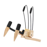 Maxbell Ukulele Stand Wood Ukulele Stand for Ukulele Musical Instruments 23x20x32.5cm light brown