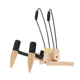 Maxbell Ukulele Stand Wood Ukulele Stand for Ukulele Musical Instruments 23x20x32.5cm light brown