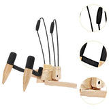 Maxbell Ukulele Stand Wood Ukulele Stand for Ukulele Musical Instruments 23x20x32.5cm light brown