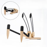 Maxbell Ukulele Stand Wood Ukulele Stand for Ukulele Musical Instruments 31x25x32.5cm light brown