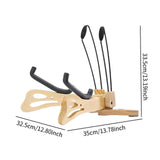 Maxbell Ukulele Stand Wood Ukulele Stand for Ukulele Musical Instruments 35x32.5x33.5cm light brown