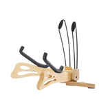 Maxbell Ukulele Stand Wood Ukulele Stand for Ukulele Musical Instruments 35x32.5x33.5cm light brown