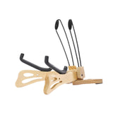 Maxbell Ukulele Stand Wood Ukulele Stand for Ukulele Musical Instruments 35x32.5x33.5cm light brown