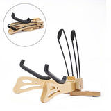 Maxbell Ukulele Stand Wood Ukulele Stand for Ukulele Musical Instruments 35x32.5x33.5cm light brown