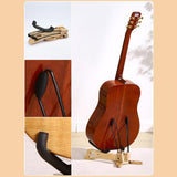 Maxbell Ukulele Stand Wood Ukulele Stand for Ukulele Musical Instruments 35x32.5x33.5cm light brown