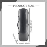 Maxbell Violin Case Lightweight Dustproof Shockproof Stylish Convenient Soft Padding Black Carbon Pattern