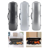 Maxbell Violin Case Lightweight Dustproof Shockproof Stylish Convenient Soft Padding Black Carbon Pattern