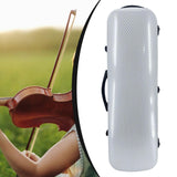 Maxbell Violin Case Lightweight Dustproof Shockproof Stylish Convenient Soft Padding White Carbon Pattern