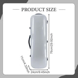 Maxbell Violin Case Lightweight Dustproof Shockproof Stylish Convenient Soft Padding White Carbon Pattern