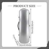 Maxbell Violin Case Lightweight Dustproof Shockproof Stylish Convenient Soft Padding Silver