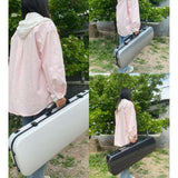 Maxbell Violin Case Lightweight Dustproof Shockproof Stylish Convenient Soft Padding Silver