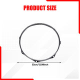 Maxbell Drum Hoop Musical Instrument Drum Spare Practicing Repairing Lug Batter Hoop Dia 33cm