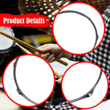 Maxbell Drum Hoop Musical Instrument Drum Spare Practicing Repairing Lug Batter Hoop Dia 33cm